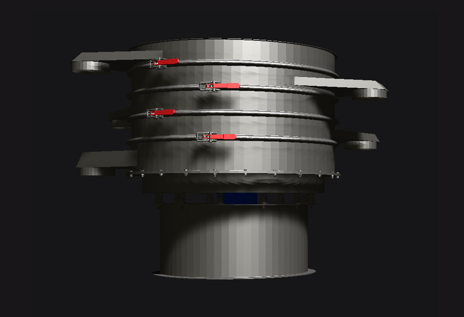 vibrovaglio circolare modello 3d - erimaki